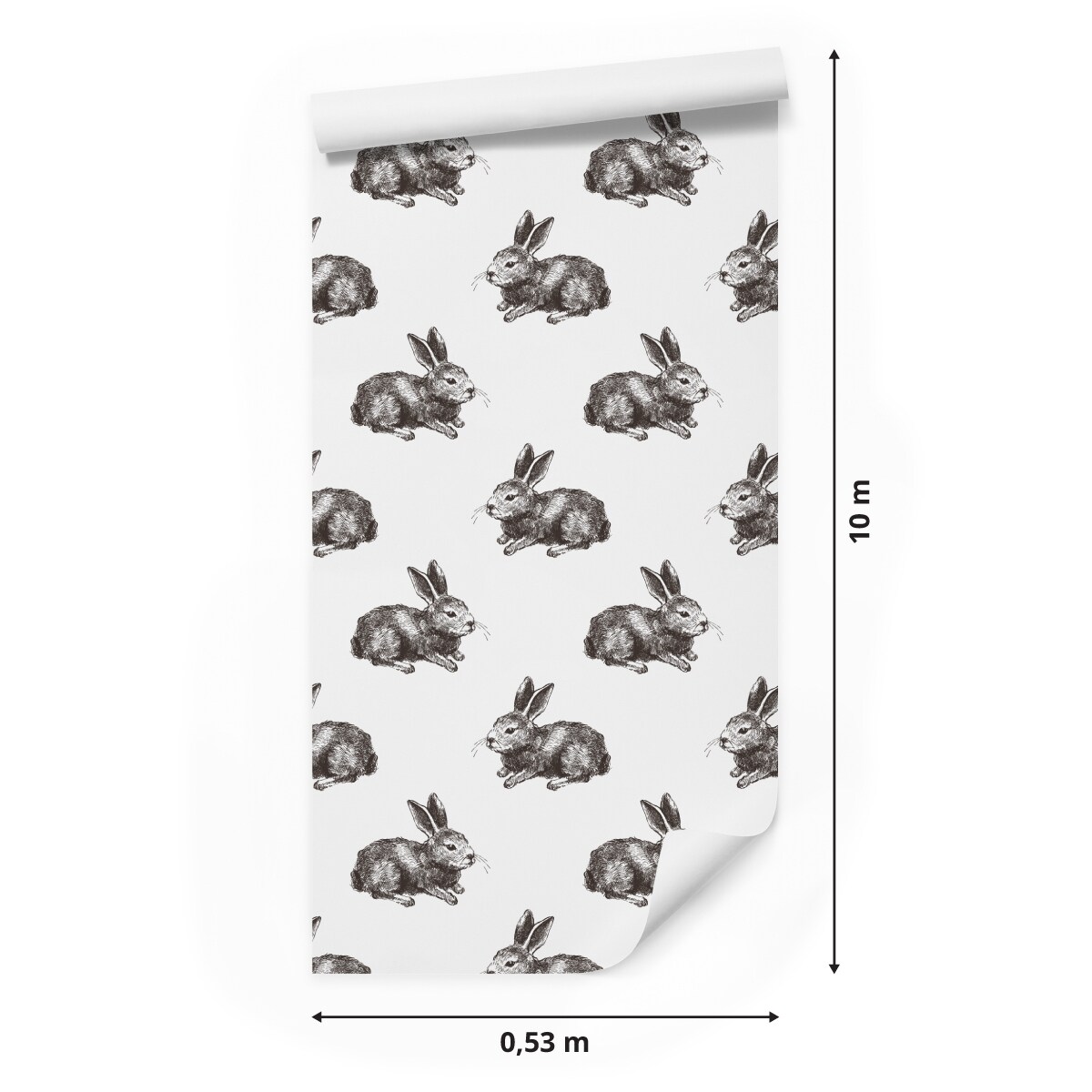 Tapeta ścienna do pokoju dziecka króliki zwierzęta