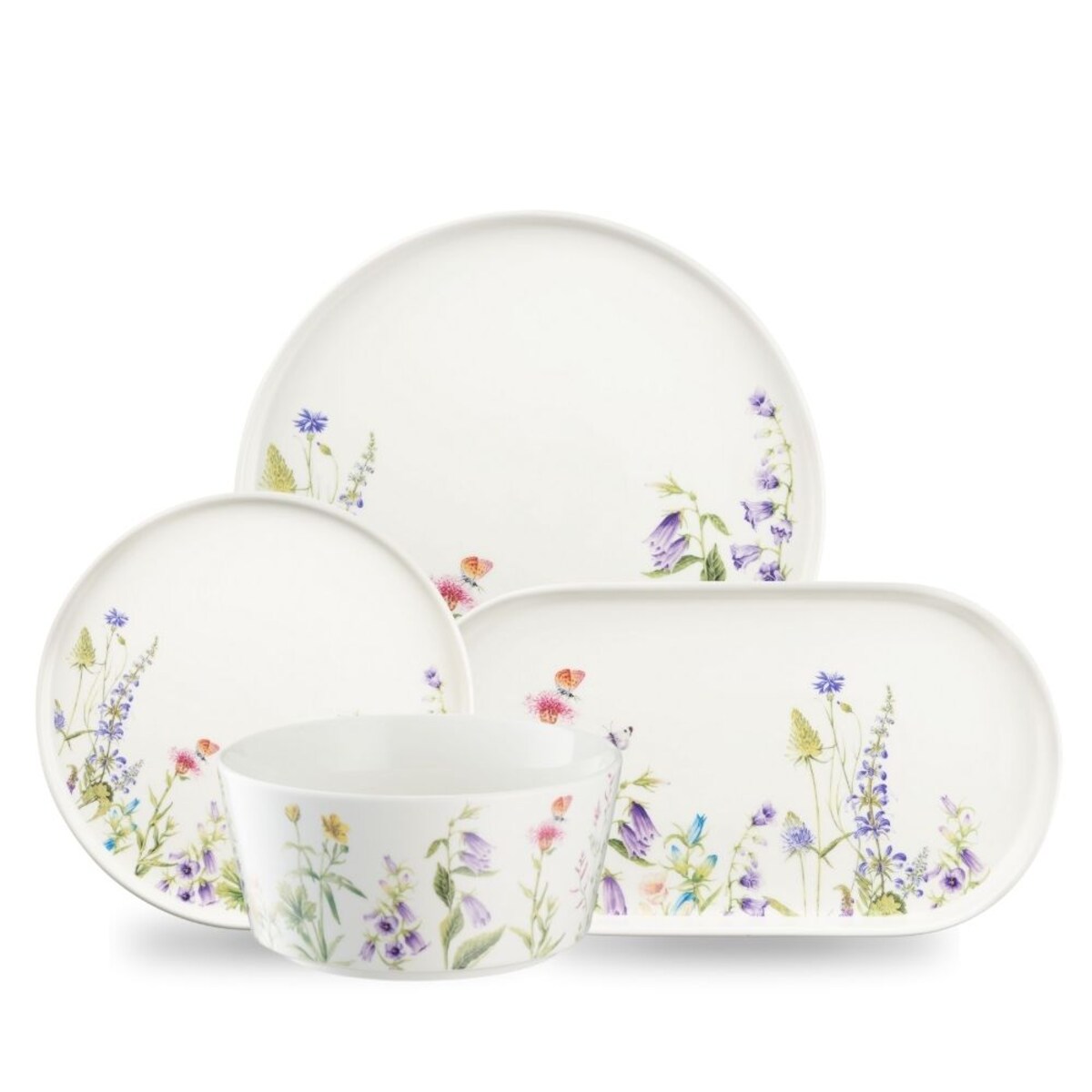 VILLA ITALIA Serwis obiadowy na 6 osób porcelanowy VIOLA