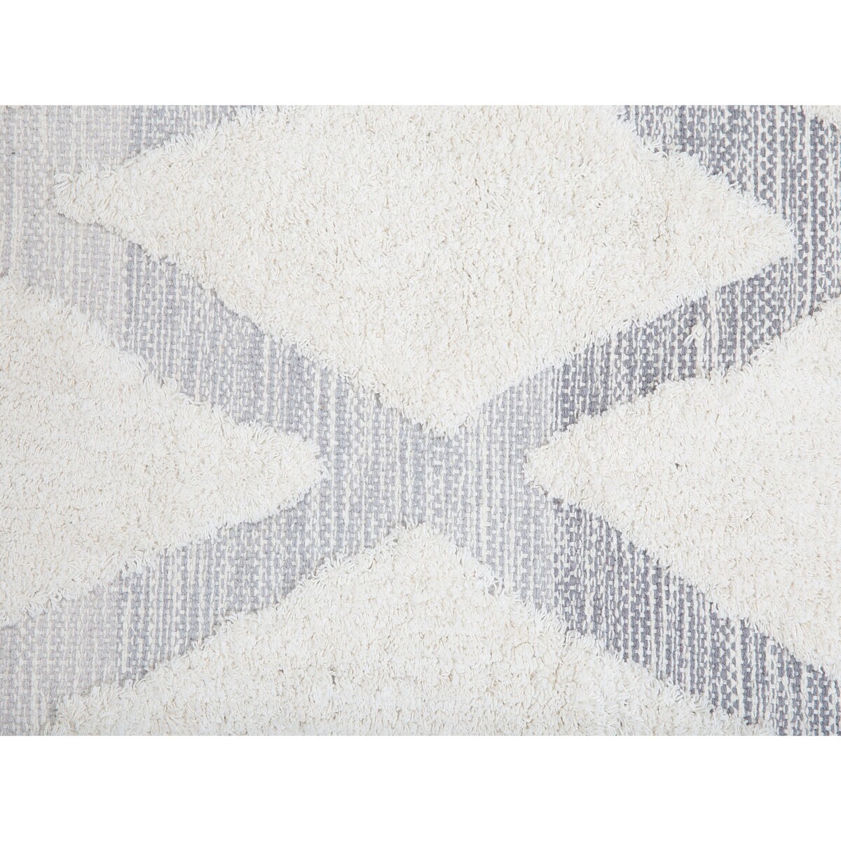 Dywan shaggy 80 x 150 cm beżowo-szary PENDIK