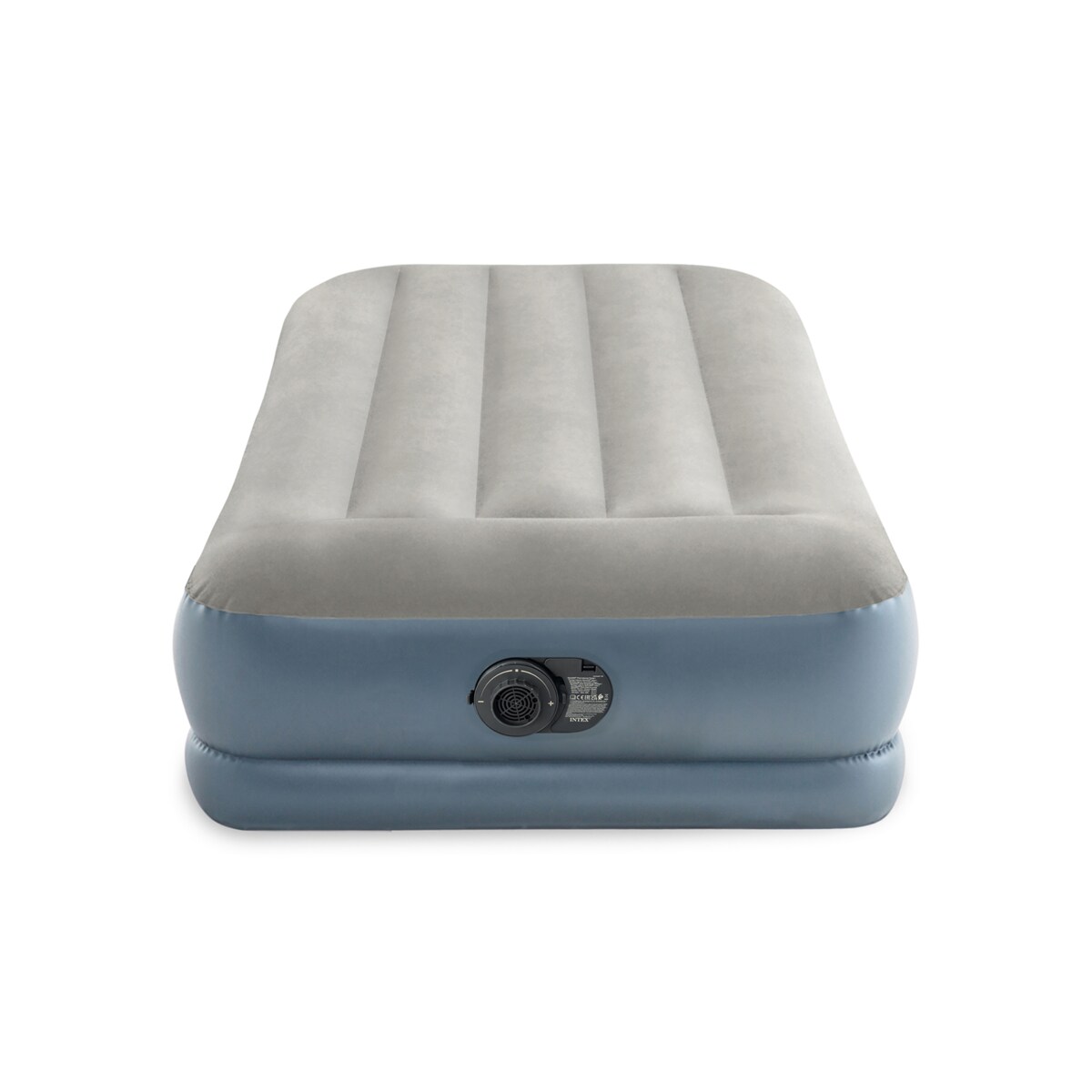 Materac dmuchany welurowy z pompką łóżko Intex 64116ND