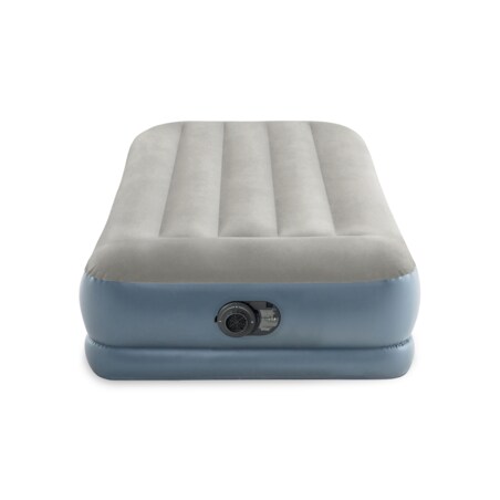 Materac dmuchany welurowy z pompką łóżko Intex 64116ND
