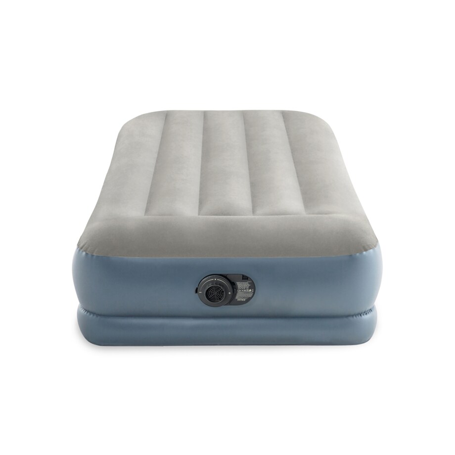 Materac dmuchany welurowy z pompką łóżko Intex 64116ND