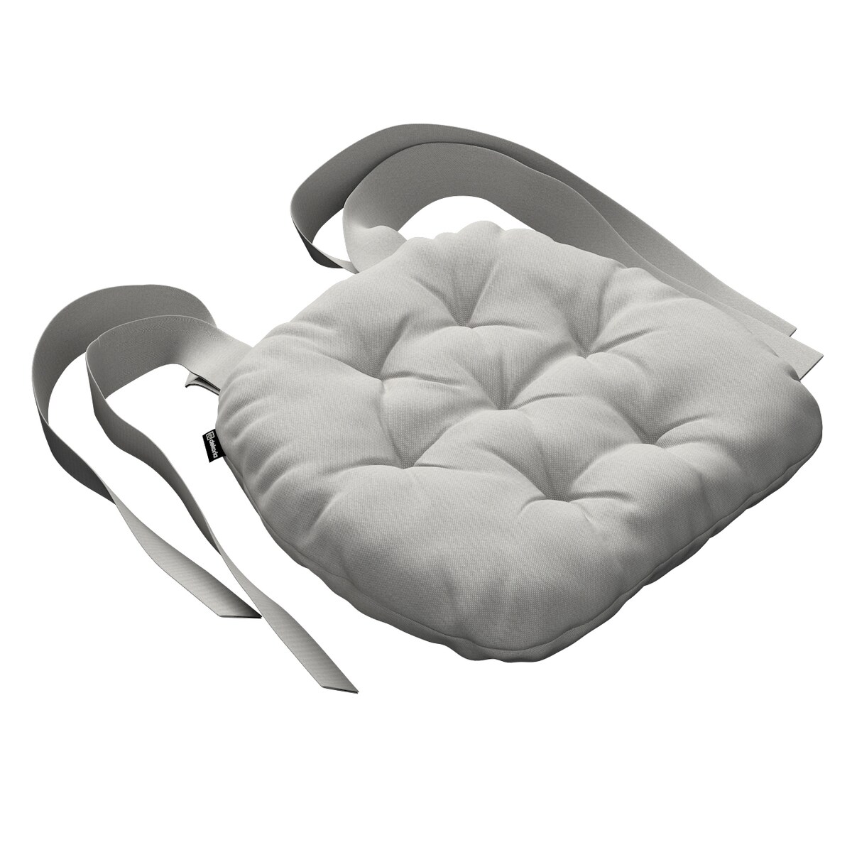 Poduszka na krzesło Marcin, jasny popiel, 40 x 37 x 8 cm, Etna