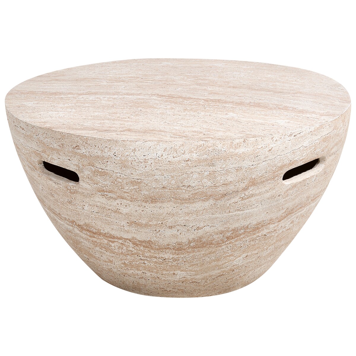 Stolik kawowy VICARELLO 68 cm 68 cm Efekt trawertynu