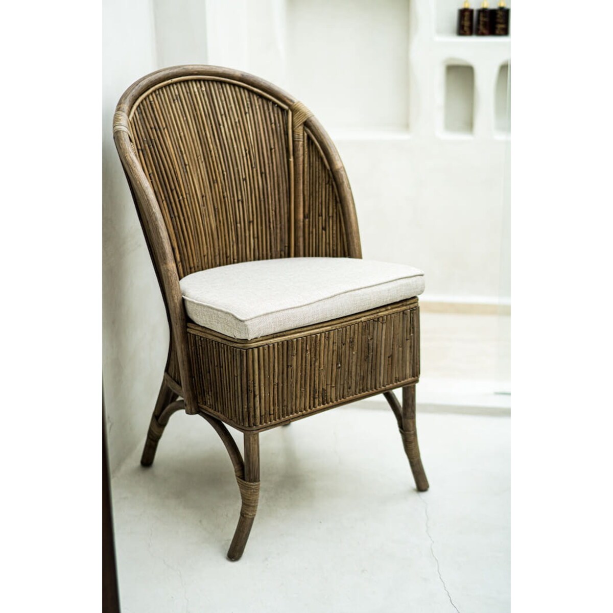 FOTEL RATTANOWY TEGAL LEVI CIEMNY