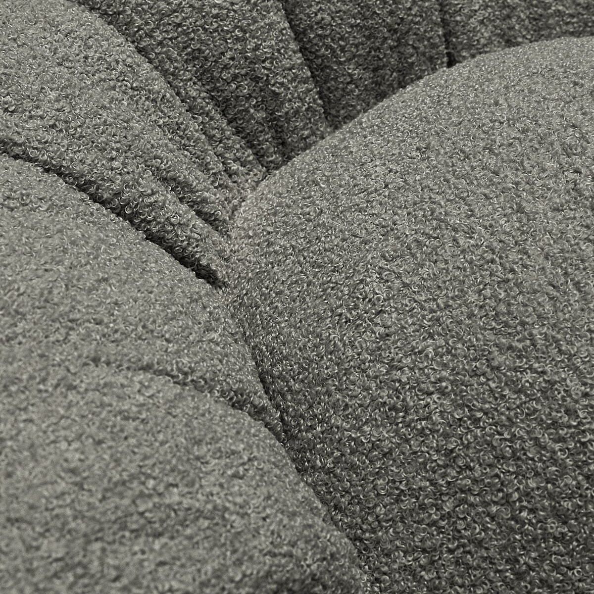 Poduszka kwiatek Mia, ciemny szary, 45 cm, Boucle