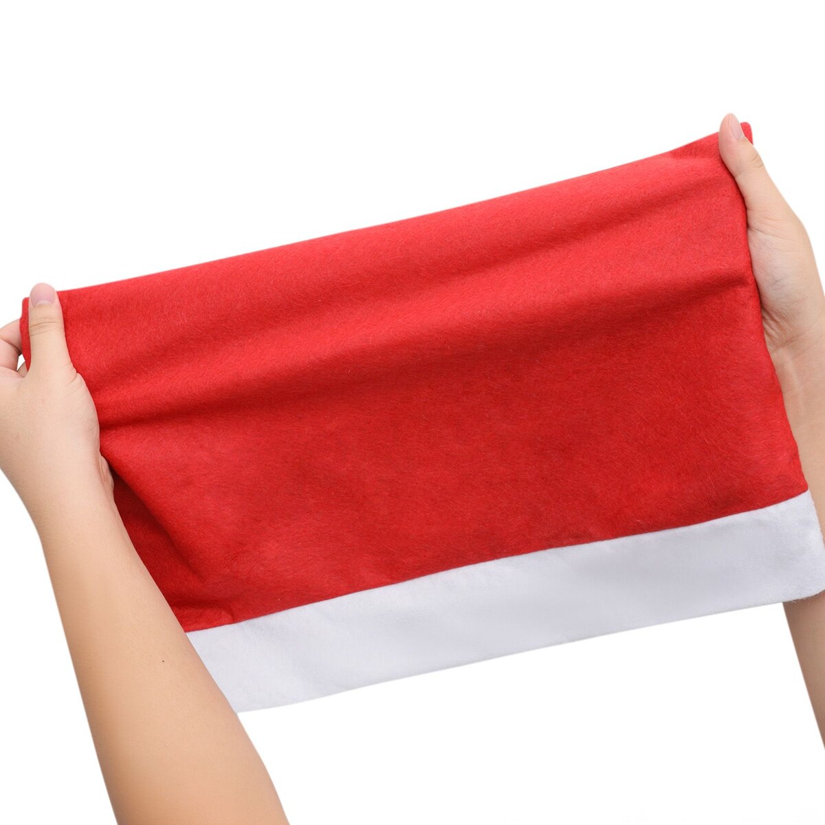 Pokrowiec na krzesło czapka Mikołaja 6 szt