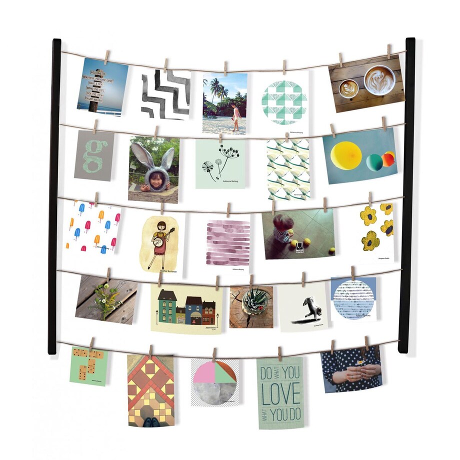 Ekspozytor na zdjęcia czarny Hangit, 75.5 x 66.2 x 4 cm, Umbra