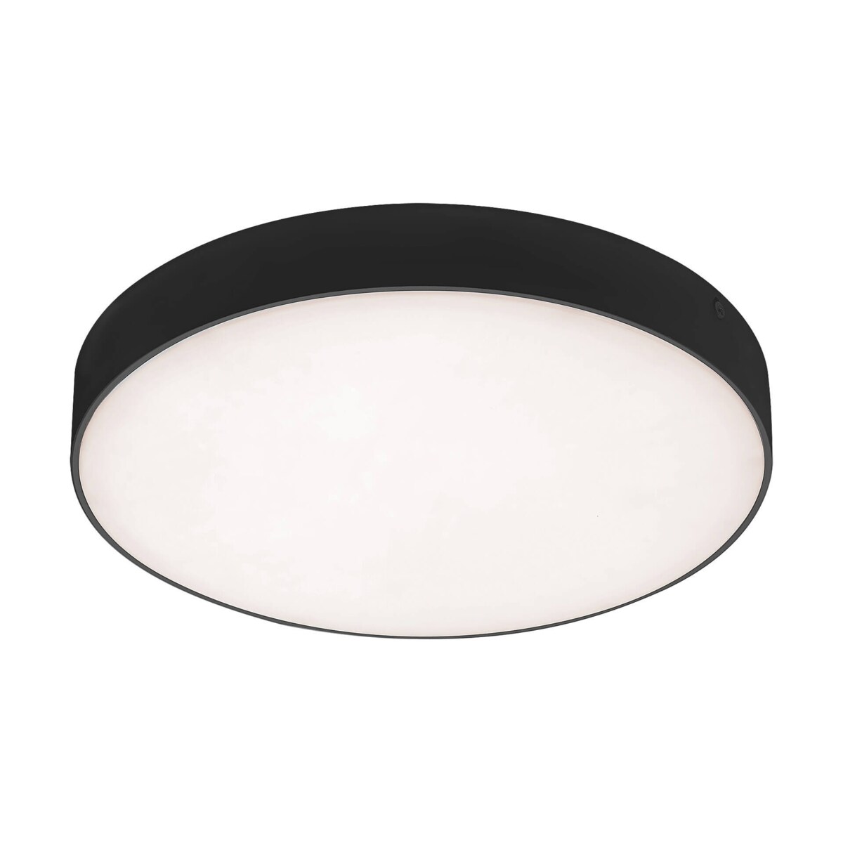Łazienkowa LAMPA plafon TARTU 7897 Rabalux metalowa OPRAWA sufitowa LED 18W 2800K - 6000K plafoniera okrągła IP44 czarna