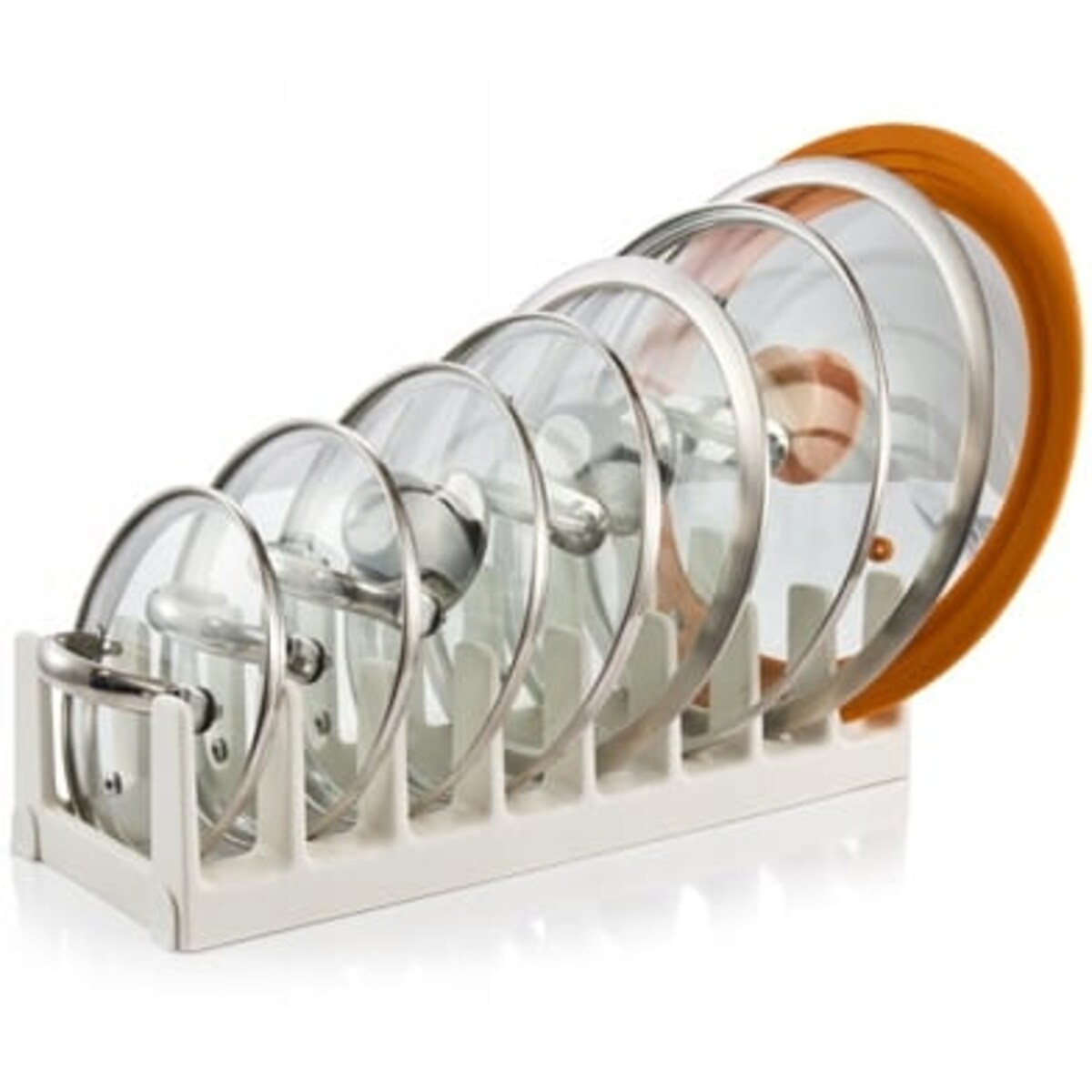 Organizer do Szuflad Stojak Uchwyt na Pokrywki Pokrywy Garnków 37 x 15 x 9 cm