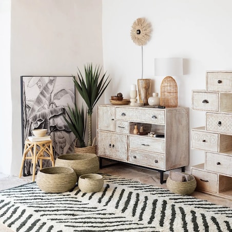 Stołek taboret rattanowy Inoa