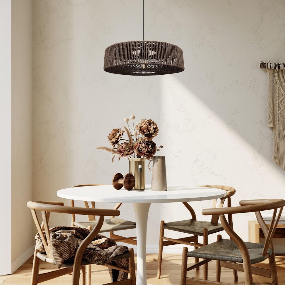 Lampa Wisząca Boho APP1295-1CP Brązowa