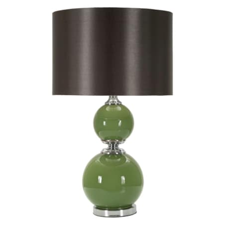 Lampa stołowa Eva Two, kolor zielony i szary, szkło, żelazo i tkanina, 38 x 38 x 65 cm, 1 x E27, do salonu i sypialni, Mauro Ferretti