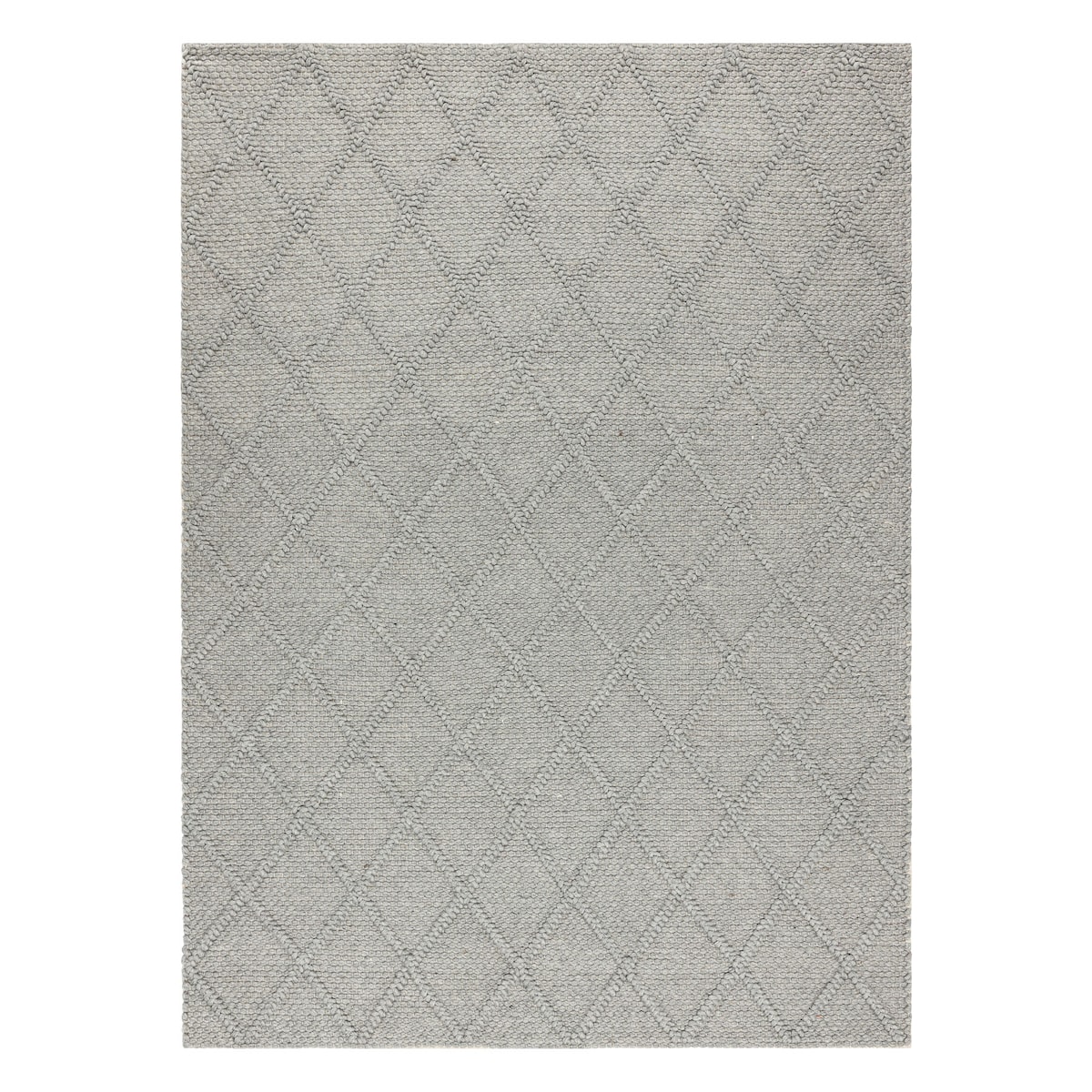 Dywan wełniany TAHAR 99001G szary - RĘCZNIE 90x150 cm