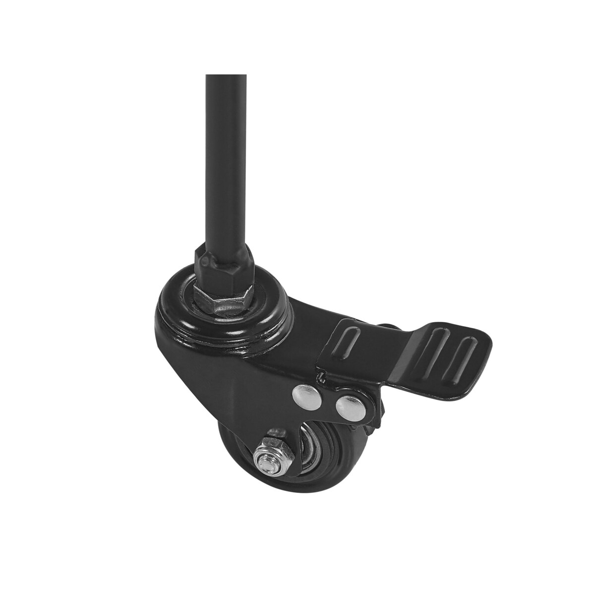 Metalowy wózek kuchenny 2-poziomowy czarny ALAMO