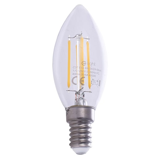 Żarówka świecznka EKZF0964 Eko-light E14 LED 4W 470lm szklana neutralna