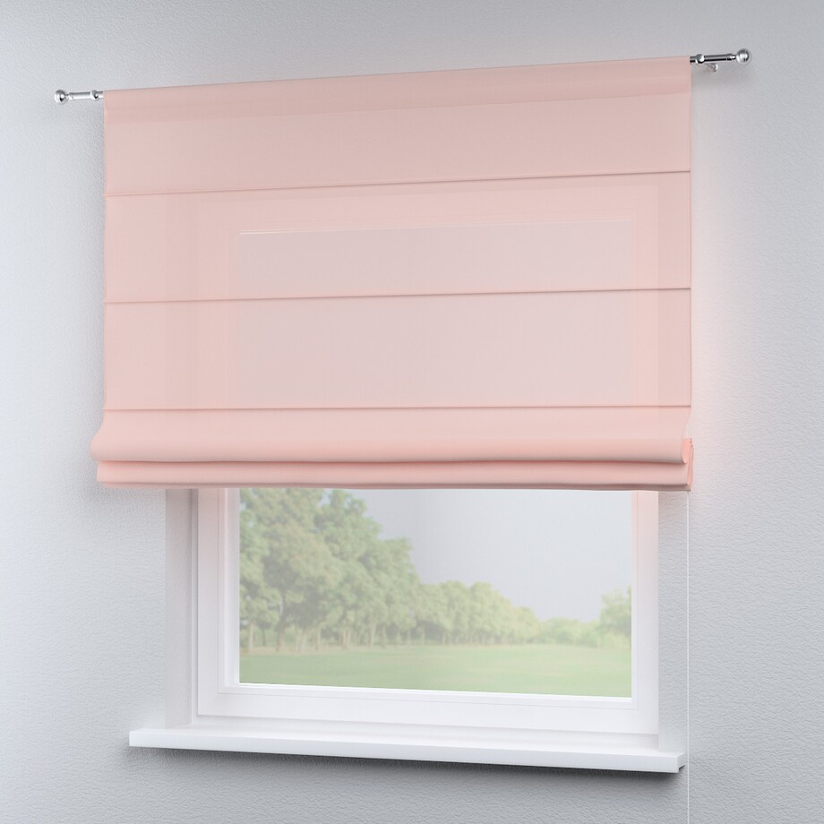 Roleta rzymska Torino 130x170 prześwitujący, jasny róż