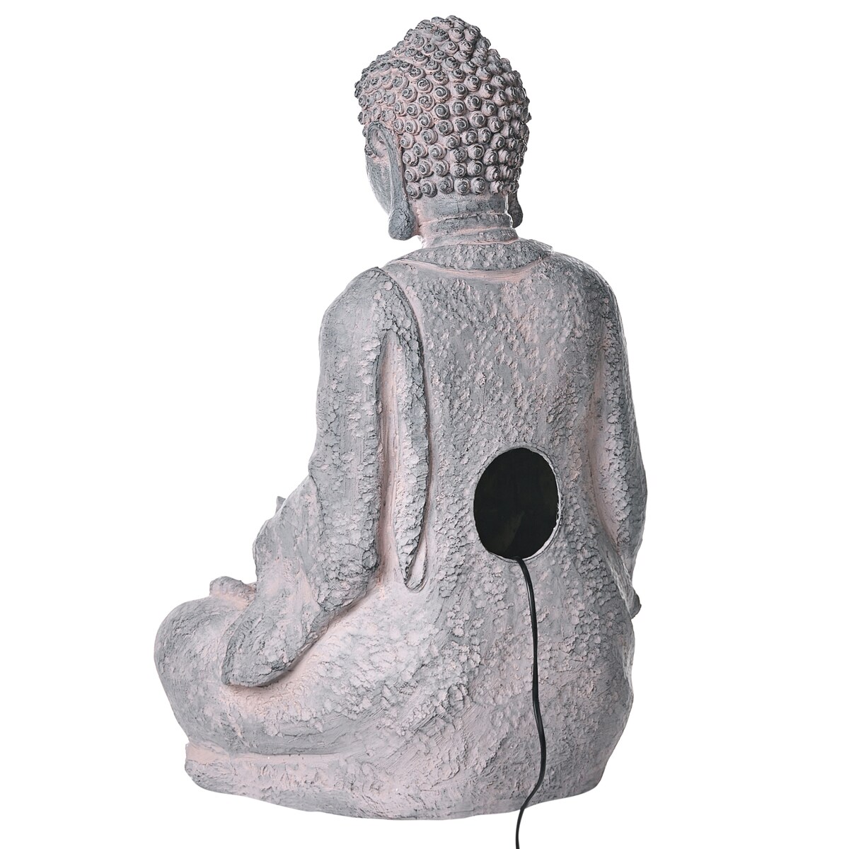 Fontanna ogrodowa LED URLANTE Budda Szary