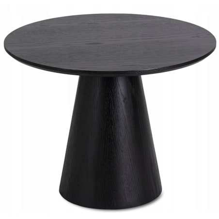 Stolik Kawowy Okrągły Czarny Mały Nowoczesny Mała Okrągła Ława CASSANDER