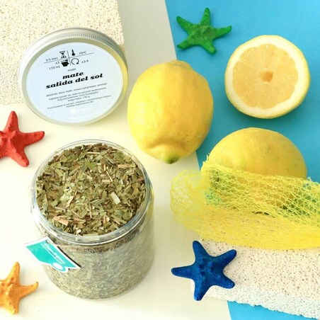 Herbata Yerba Mate SALIDA DEL SOL o smaku cytrusowym ostrokrzew paragwajski - herbata liściasta sypana mieszanka napar susz - gotowa na prezent upominek