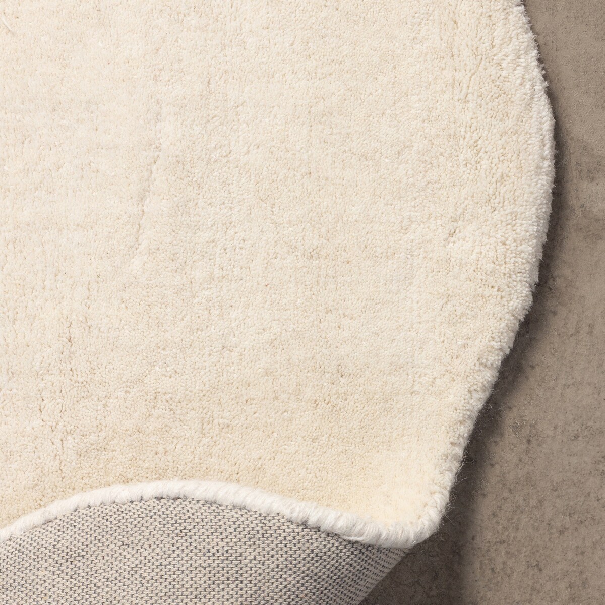 Dywan o falistym kształcie, wełniany, kremowy Sable 160x230 cm