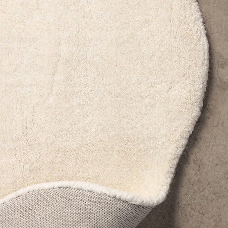 Dywan o falistym kształcie, wełniany, kremowy Sable 160x230 cm