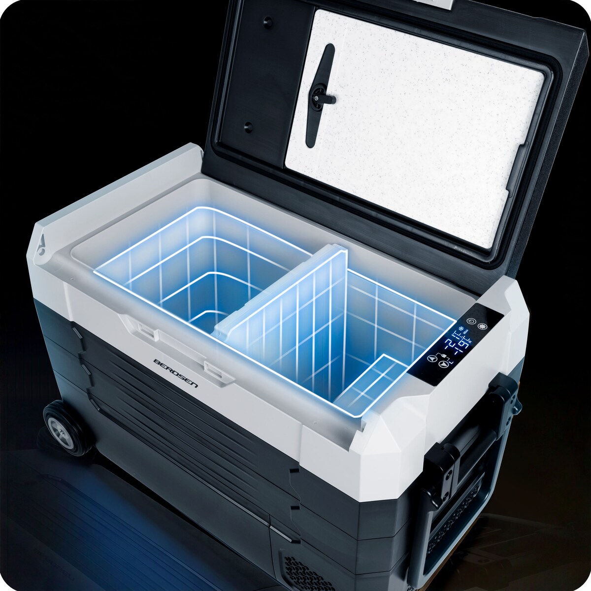 Lodówka turystyczna kompresorowa samochodowa zamrażarka Berdsen 12V 100-240V 40l
