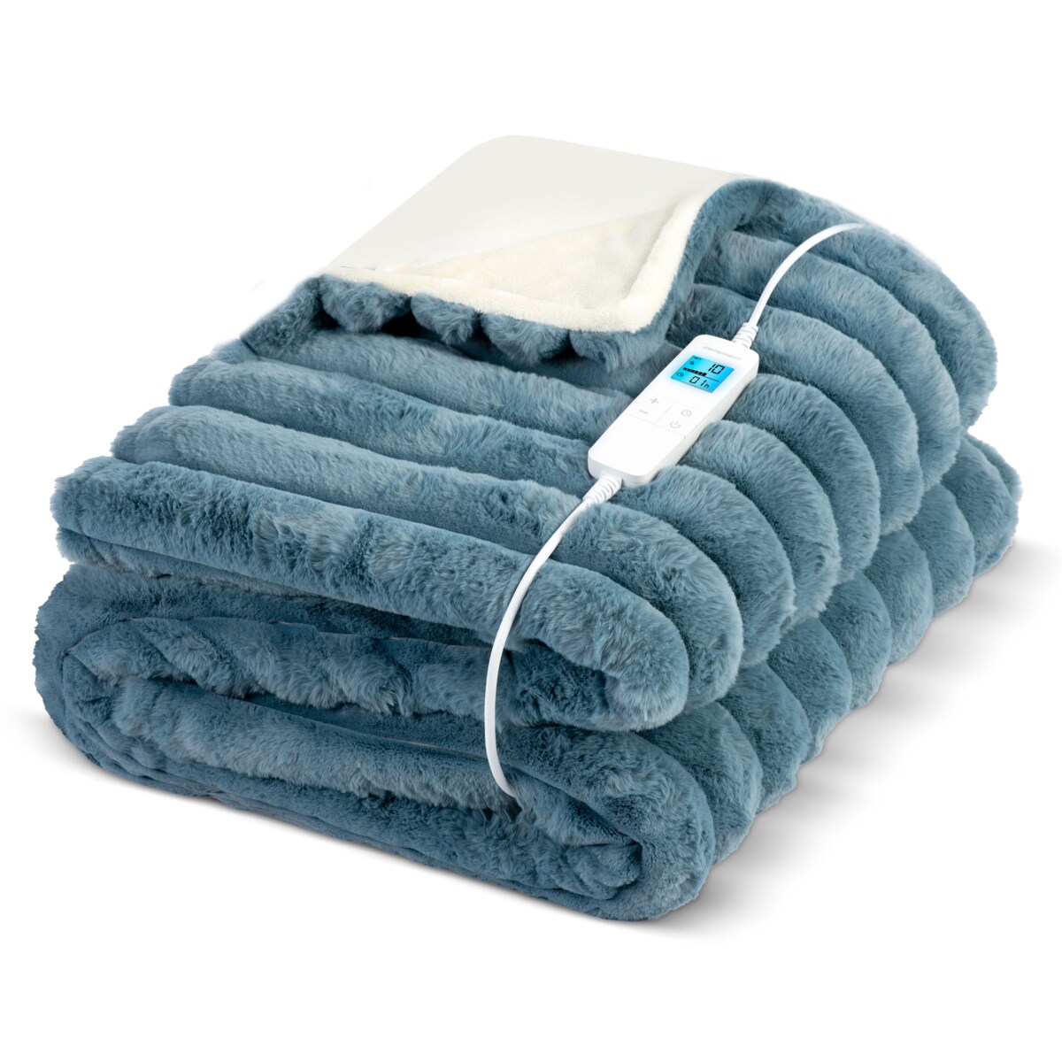 Duży koc elektryczny miękki 180x160cm 160w + timer Berdsen