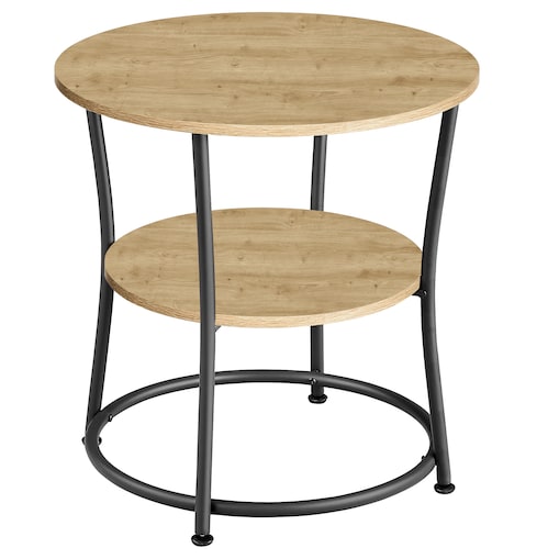 Stolik kawowy do salonu w nowoczesnym stylu dąb artisan, czarny