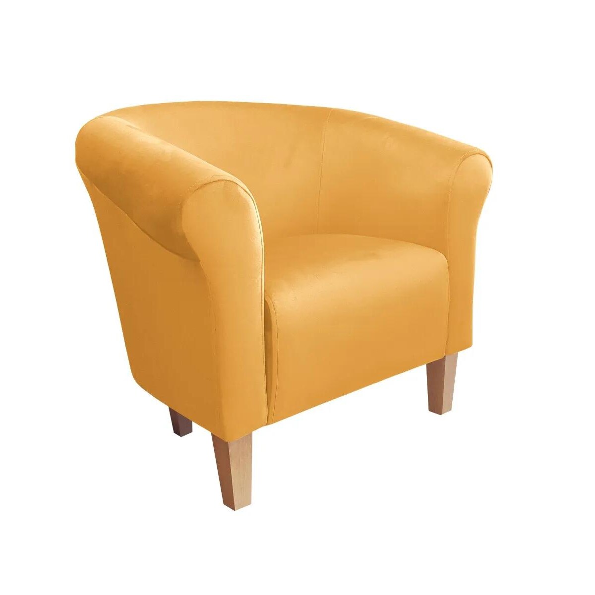 Fotel DRAWA 1 VELVET musztardowy/curry