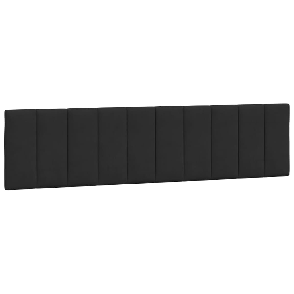 vidaXL Poduszka na wezgłowie, Hanko, czarna, 200 cm, aksamitna