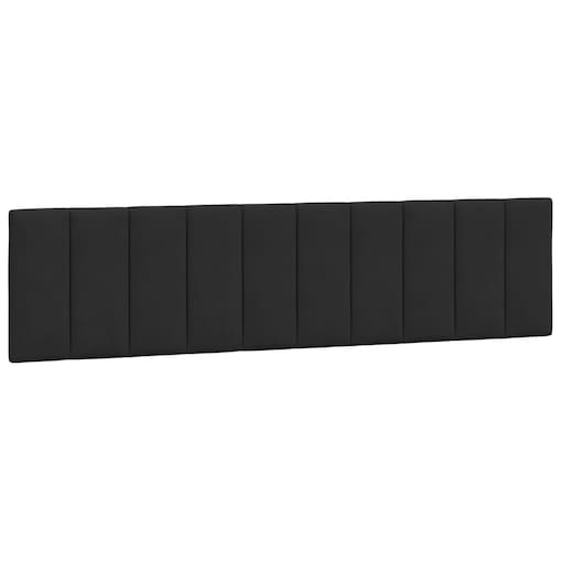 vidaXL Poduszka na wezgłowie, Hanko, czarna, 200 cm, aksamitna