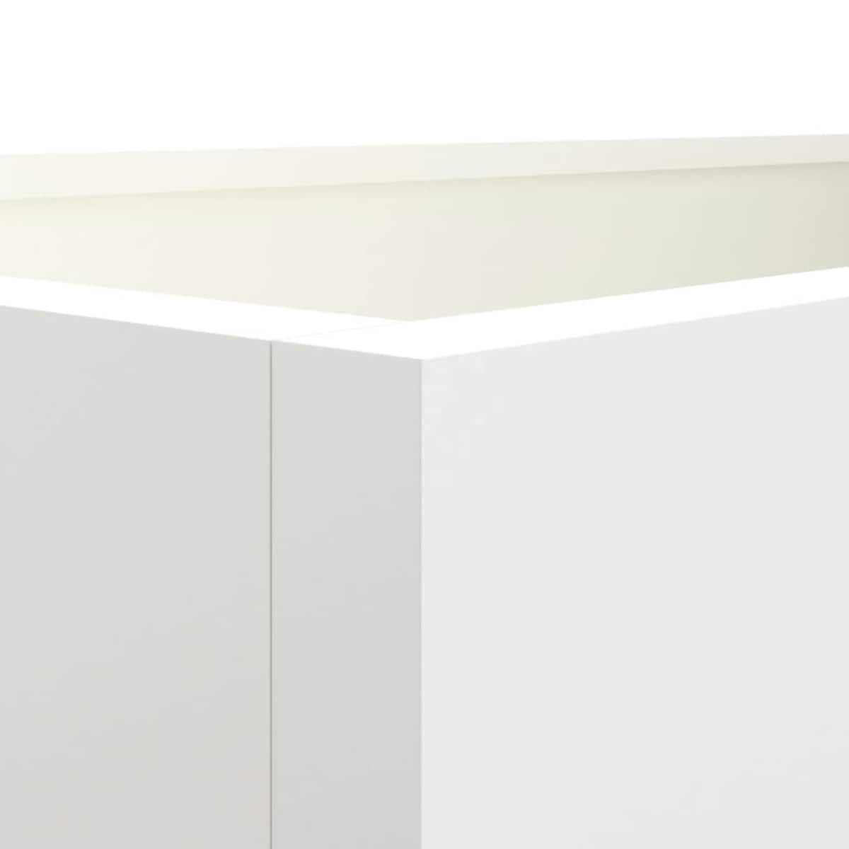 vidaXL Donica, biała, 62x30x29 cm, stal