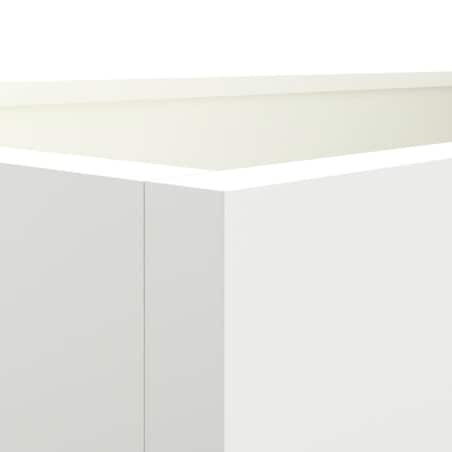 vidaXL Donica, biała, 62x30x29 cm, stal