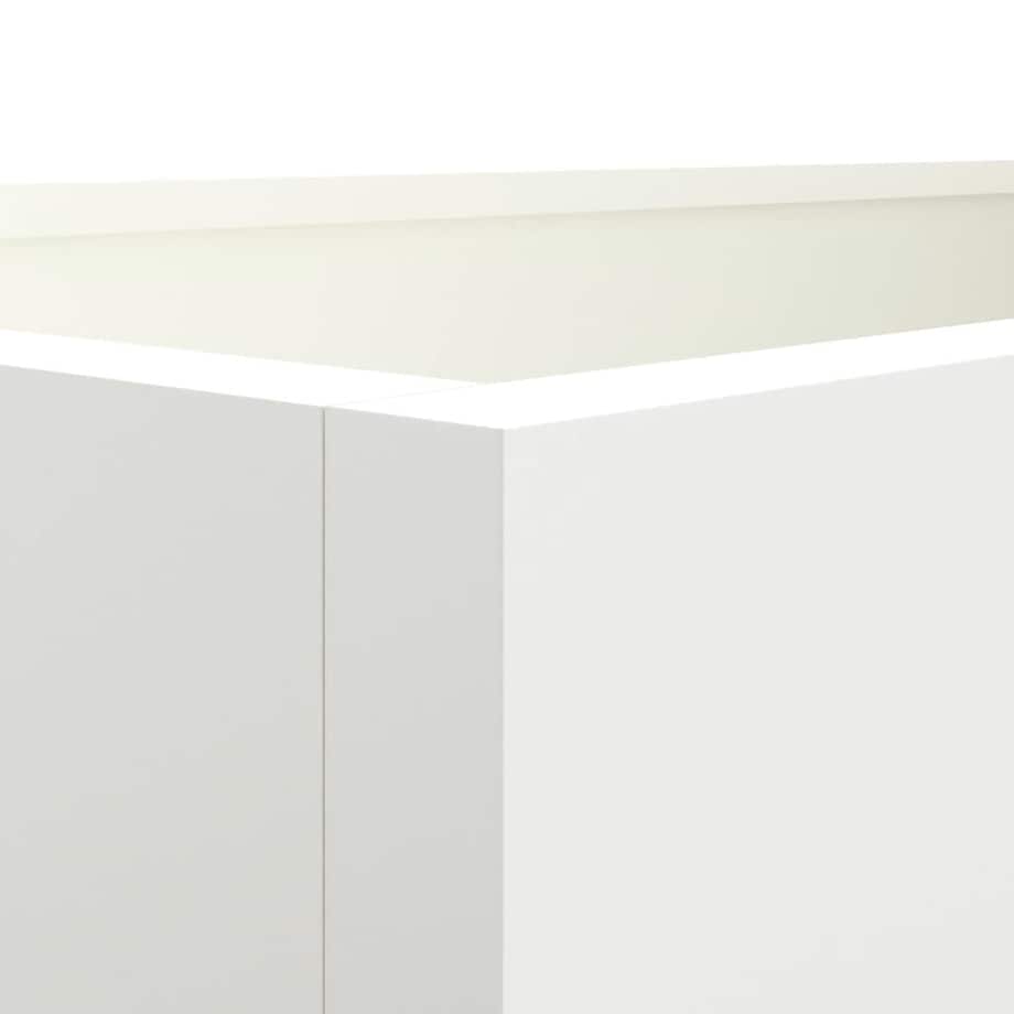 vidaXL Donica, biała, 62x30x29 cm, stal