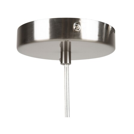 Lampa wisząca metalowa srebrna ICANA