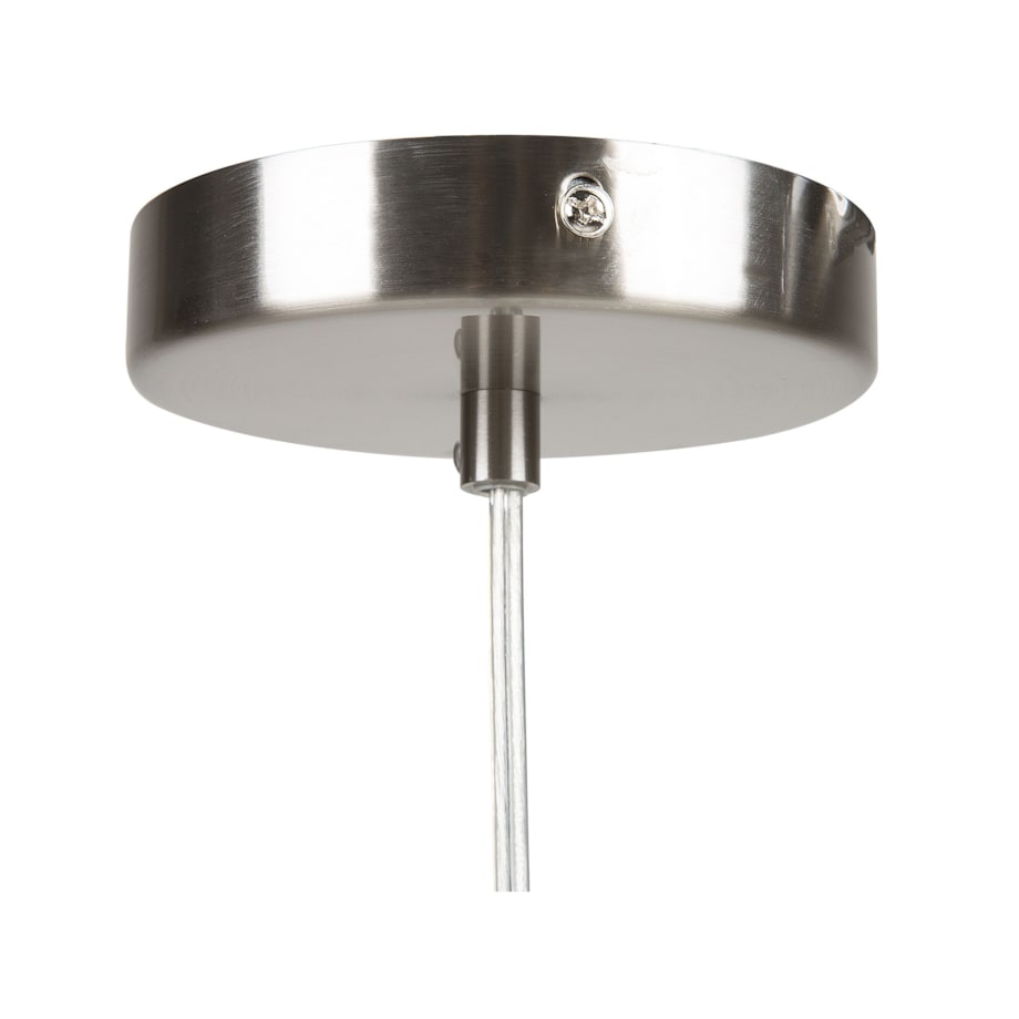Lampa wisząca metalowa srebrna ICANA