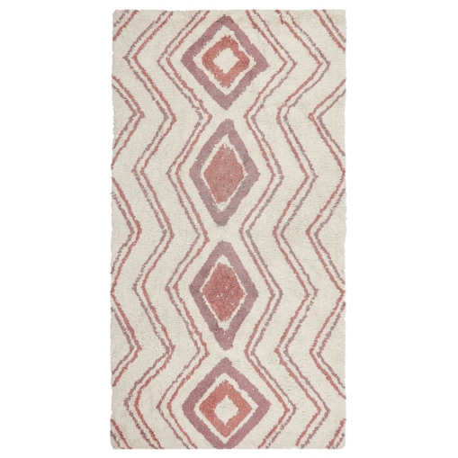 Dywan bawełniany 80 x 150 cm beżowo-różowy KASTAMONU