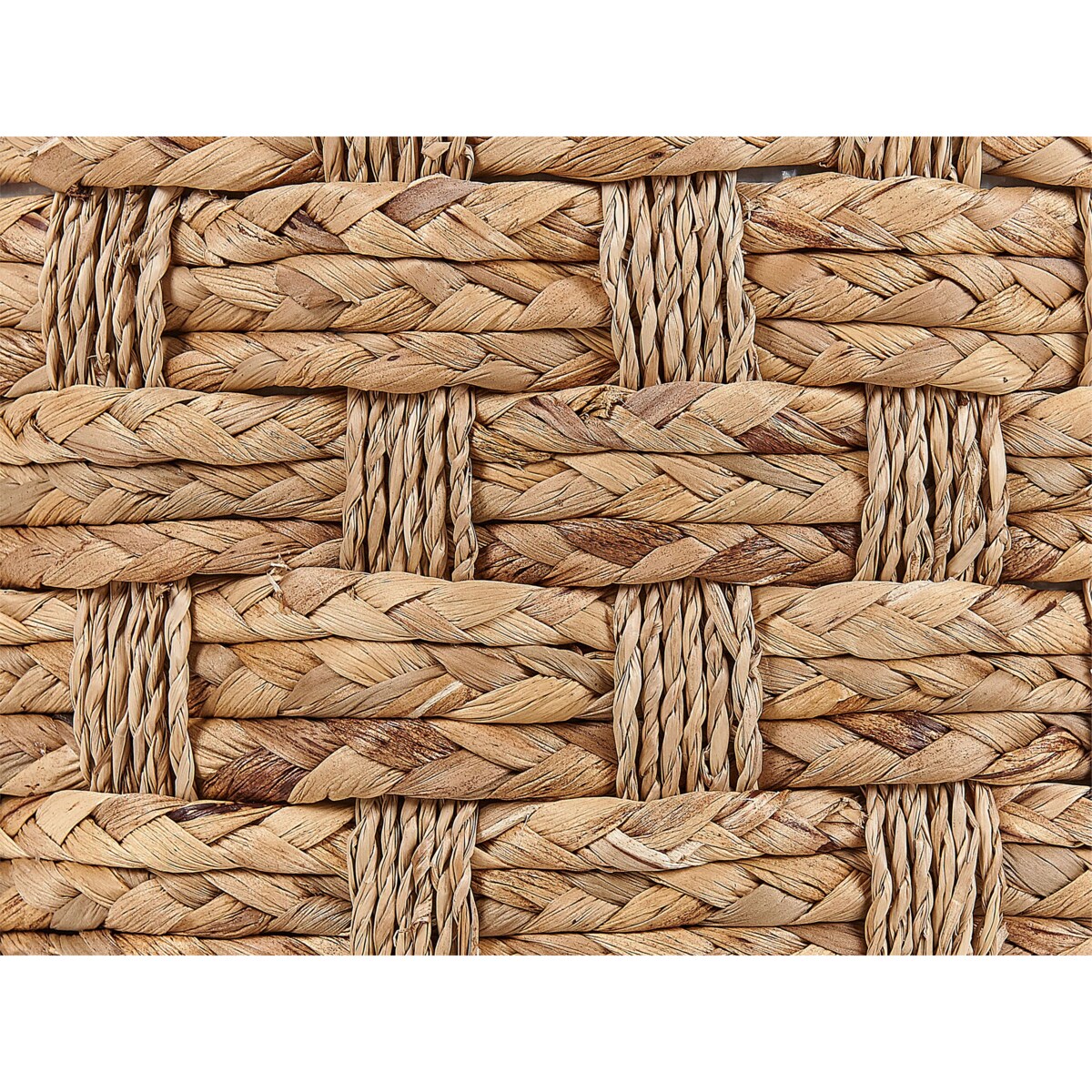 Puf pleciony ⌀ 40 cm naturalny BASSLET