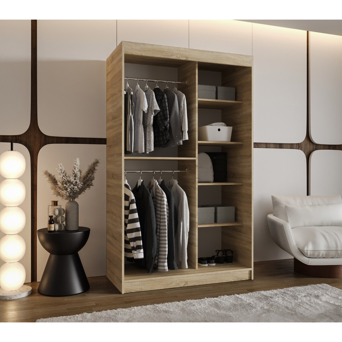 Szafa przesuwna ROYAL 120 sonoma