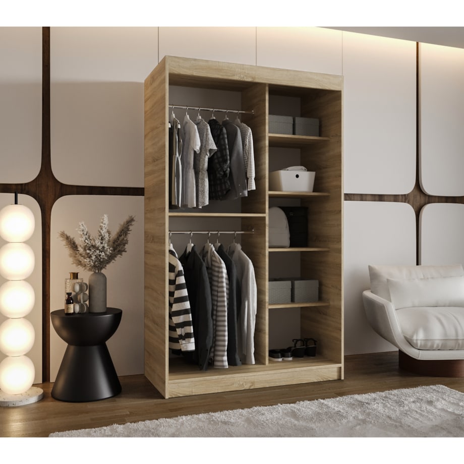 Szafa przesuwna ROYAL 120 sonoma