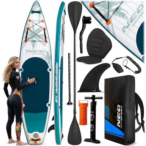 Deska SUP do pływania pompowana Paddle Reefbreak 350cm Neo-Sport ZESTAW