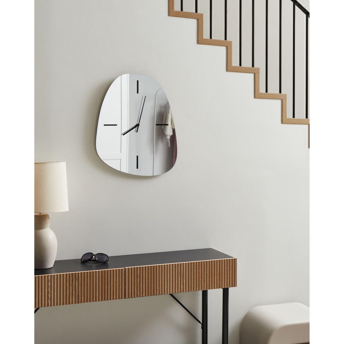 Zegar ścienny ALMANSA 45 cm Srebrny