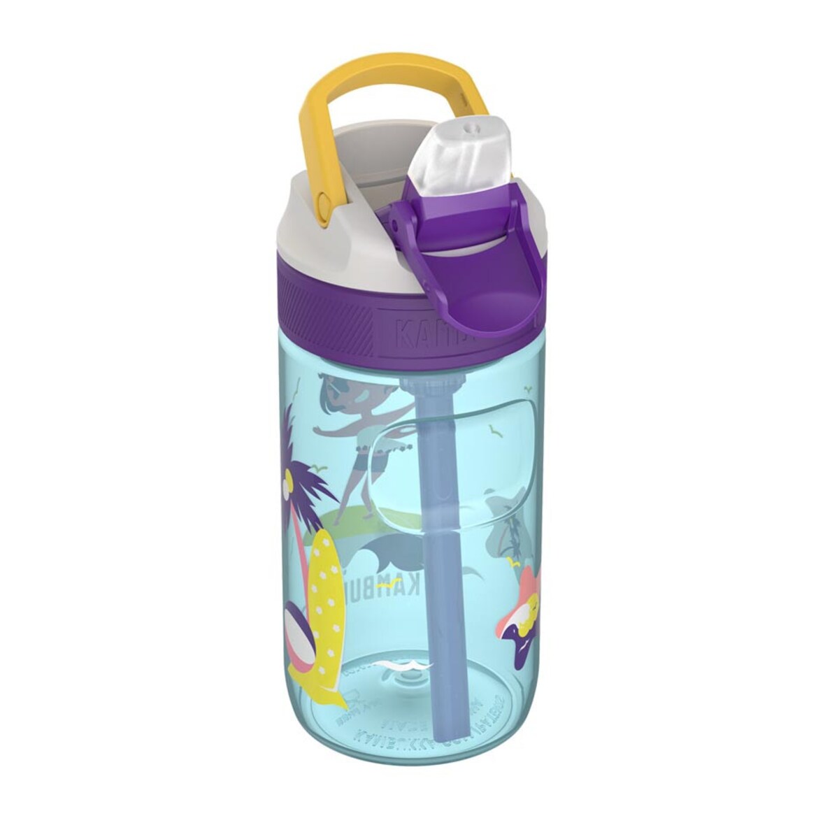 Butelka dziecięca na wodę (400 ml) Surf Girl Lagoon Kambukka