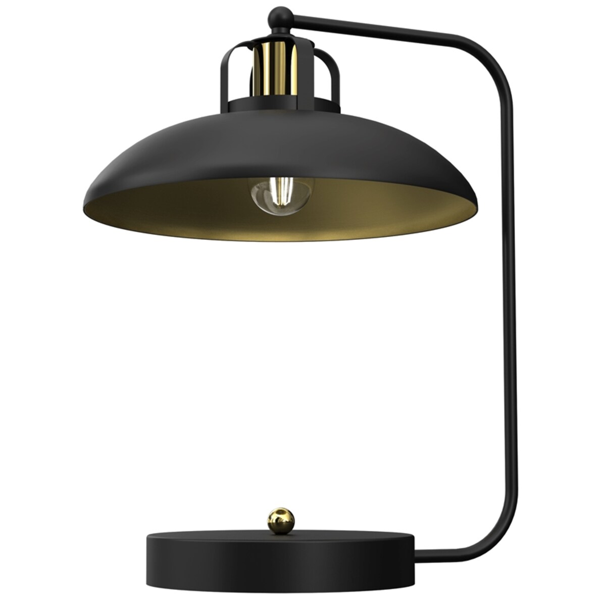 Lampka biurkowa Felix MLP8908 elegancka czarna złota