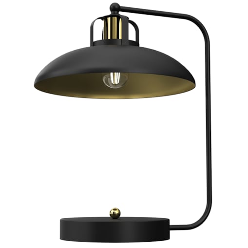 Lampka biurkowa Felix MLP8908 elegancka czarna złota