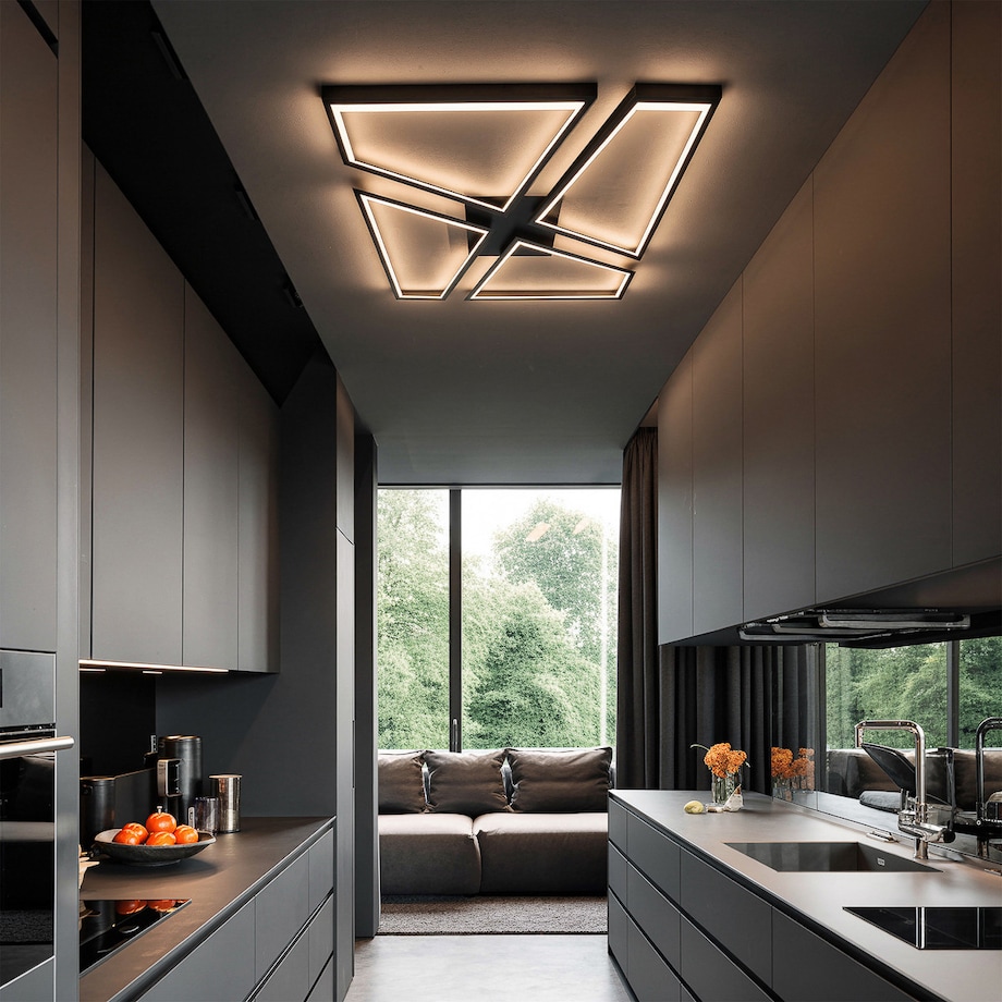 Plafon Light Prestige Nivra czarny LED CCT 3000K/4000K/6000K (regulowana) 1 szt.