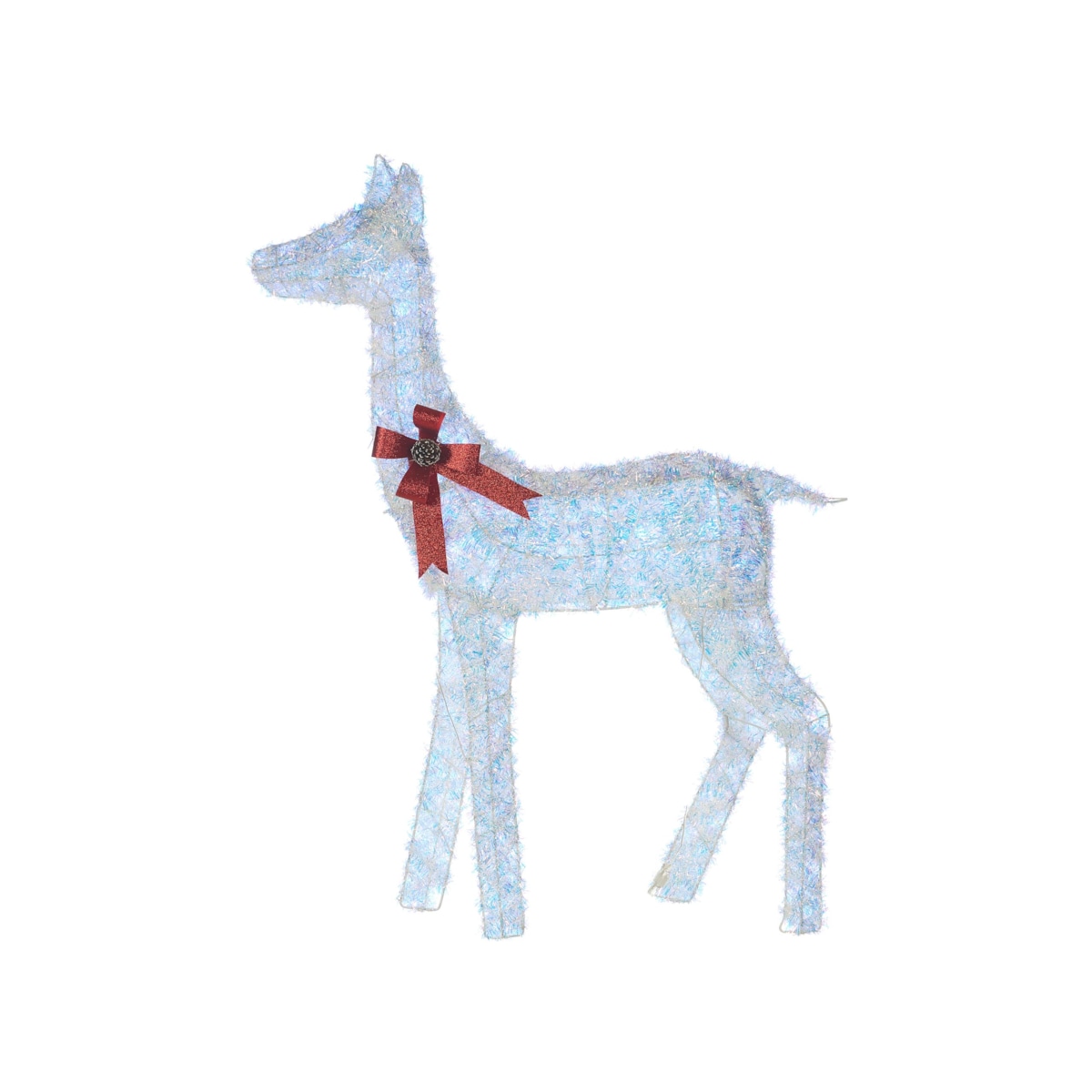 Dekoracja ogrodowa LED AURENNE Jelonek 110 cm Biały