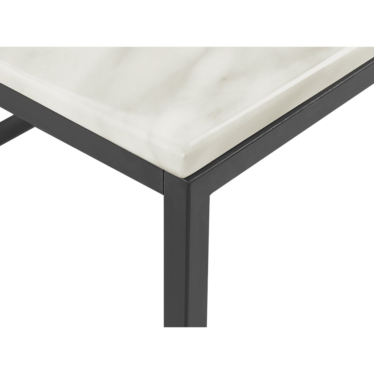 Stolik kawowy efekt marmuru beżowo-czarny DELANO