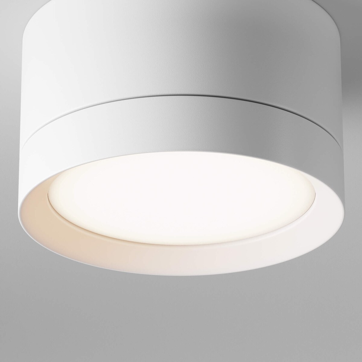 Plafon natynkowy C086CL-GX53-SRD-W LED 15W do salonu biały